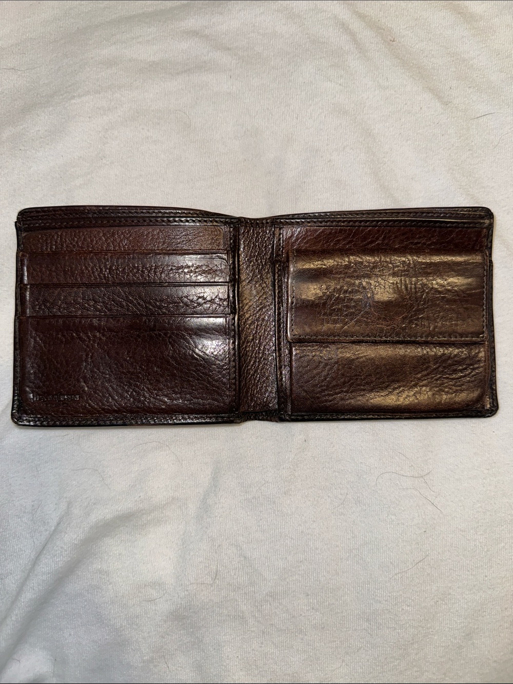 Yves Saint Laurent Brown Leather Wallet Vintage - Picture 3 of 9